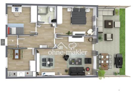 Moderne, schöne und helle 3-Zimmer-Whg mit EBK und Terrasse - Photo 5