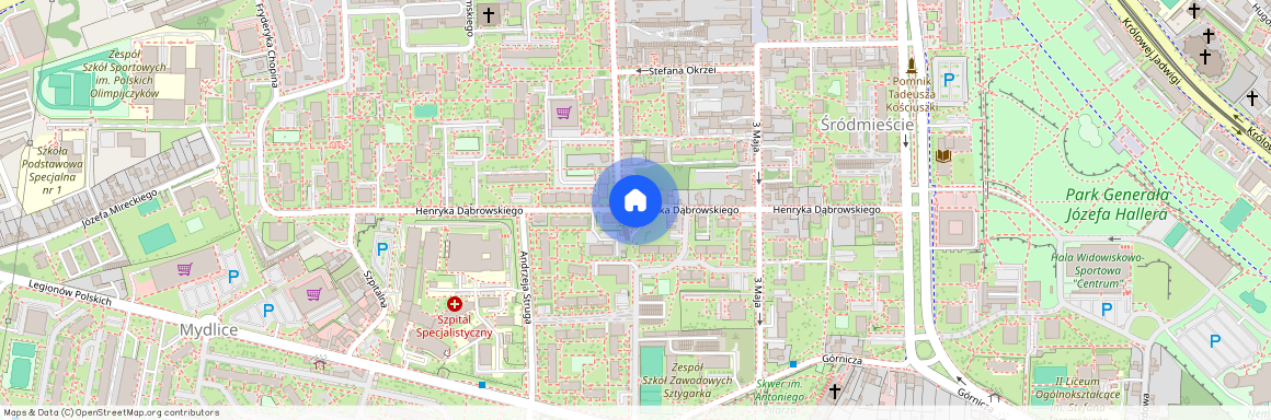 ul. Henryka Dąbrowskiego, Śródmieście, Śródmieście, Dąbrowa Górnicza, śląskie
