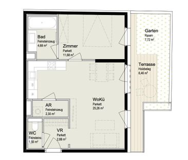 High-Tech Gartenwohnung in der Zieglergasse - BJ 2022 - Photo 1