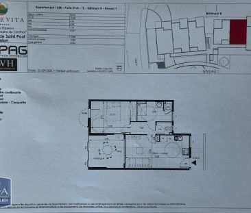 Appartement à louer 2 pièces 44.52m² - Photo 1