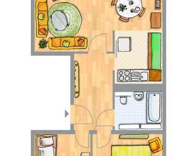 3-Zimmerwohnung mit Balkon - Foto 4