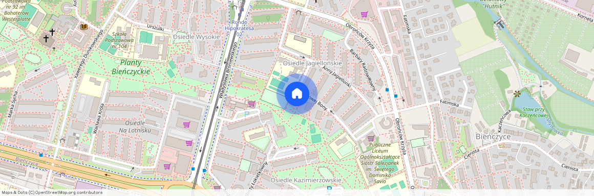 Mieszkanie Kraków, Bieńczyce, os. Nieodległości ul. os. Jagiellońskie