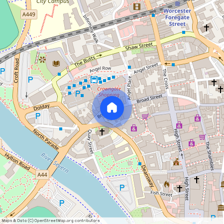 Broad Street, Worcester, Worcestershire, WR1