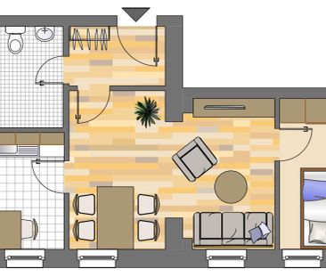 Demnächst frei! 2-Zimmer-Wohnung in Dortmund Bövinghausen - Photo 2