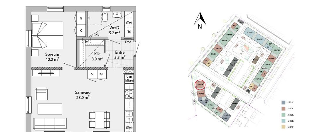 Lgh 317 - 2rok - 54,4m² - Photo 1