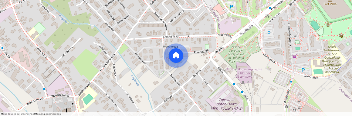 ul. Przepiórcza, Junikowo, Grunwald, Poznań, wielkopolskie