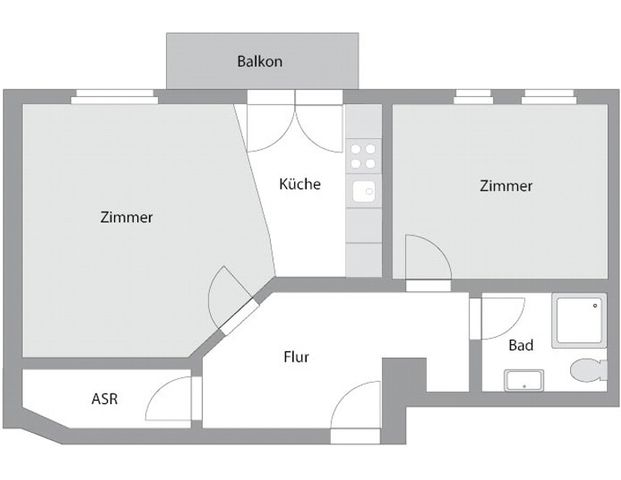 Mit Balkon nahe der Pauluskirche! Hübsche 2-Raum-Wohnung mit praktischen Details in Halle- Paulusviertel - Foto 1