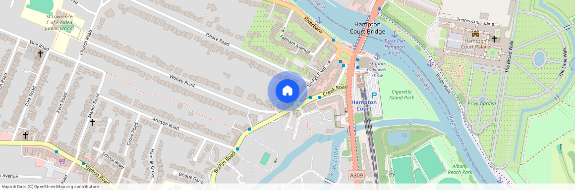 Bridge Road, Hampton Court Village, East Molesey, KT8 9ER