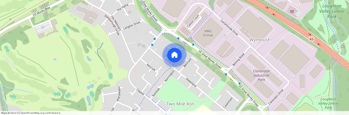 Two Mile Ash - Bedroom House With Garden, MK8