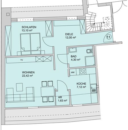 Charmante City-DG-Wohnung, in zentralster Lage mit Lift, Einbauküche ! - Foto 3