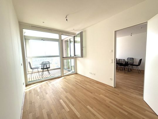 U-Bahn-Station U1 Kagran I Moderne Wohnung mit hochwertiger Ausstattung und Loggia I Donau Zentrum Nähe I Rooftop Pool I Sauna & Fitness - Photo 1