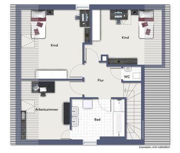 Zur Miete: 5-Zimmer-Maisionette-Wohnung mit Garten und Balkon - Photo 2