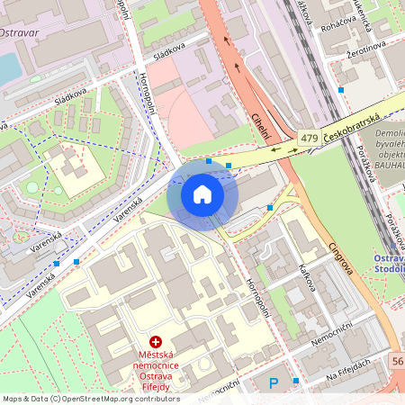 ulice Hornopolní, Ostrava – městská část Moravská Ostrava a Přívoz