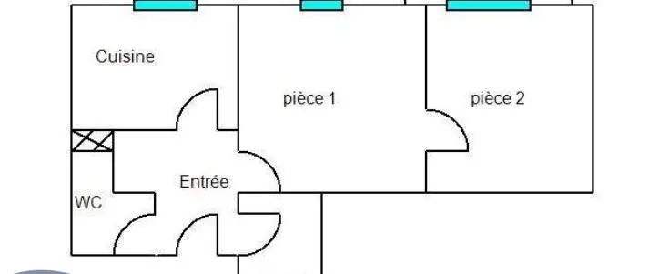 Appartement à louer 2 pièces 39.49m² - Photo 1