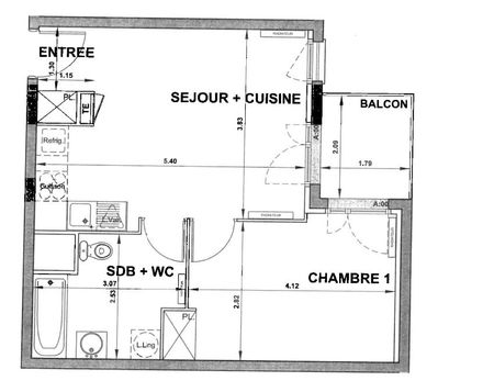 Location Appartement 2 pièces 40m² MELUN 77000 - Photo 4
