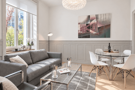 Neu renovierte, möblierte 3.5-Zimmer-Altbauwohnung mit Gartensitzplatz in Zürich Wiedikon - Photo 2