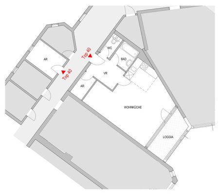 Charmantes Cityapartment + hofseitige Loggia + Grünblick - Nähe Schottentor - Foto 4