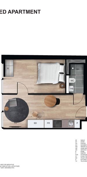 1 Bed Apartment - Photo 2