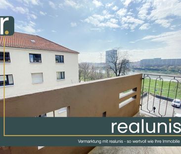 Möbliertes 1-Zimmer-Apartment in direkter Neckarlage – mit 2 Balkon... - Foto 1