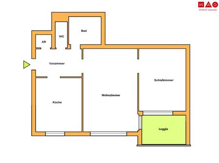 Ansprechende und sanierte 2-Raumwohnung in Zentrumsnähe mit Loggia! - Foto 5
