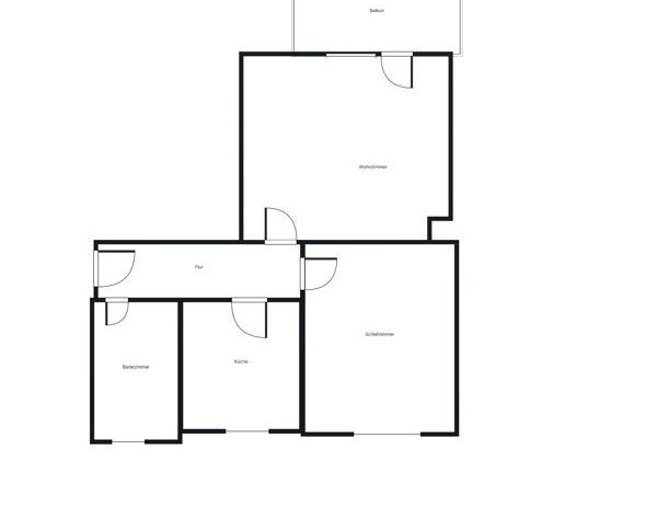 Moderne Wohnung in ruhiger Lage für Singles und Paare mit großem Balkon - Foto 1