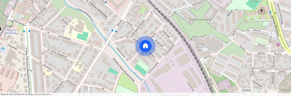 ul. Kryniczna, Osiedle Oficerskie, Grzegórzki, Kraków, małopolskie