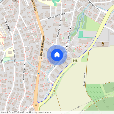 Gumpenwiesenstrasse 22, 8157 Dielsdorf, Lageplan