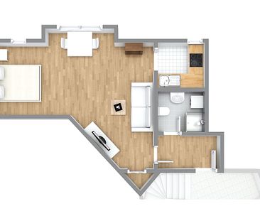 Modernes Dachgeschoss-Apartment im belgischen Viertel - Foto 1