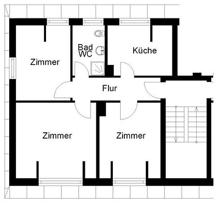 Studenten aufgepasst! WG geeignete Wohnung zu vermieten! - Photo 2