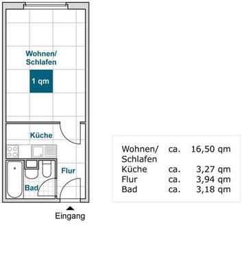 Eine Wohnung für Studenten und Azubis - Foto 1