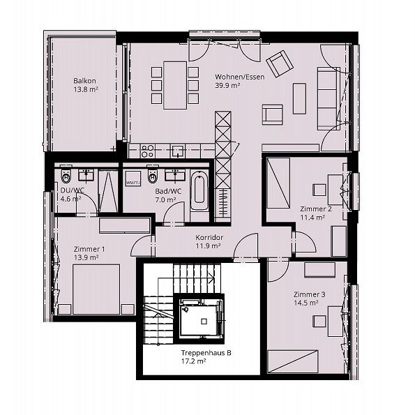 4.5 Zimmerwohnung in Neftenbach - Photo 1