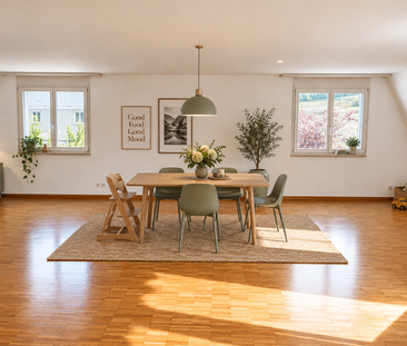 1. Monat kostenlos! Grosszügige 4,5-Zimmer-Dachwohnung in Zunzgen - Photo 3