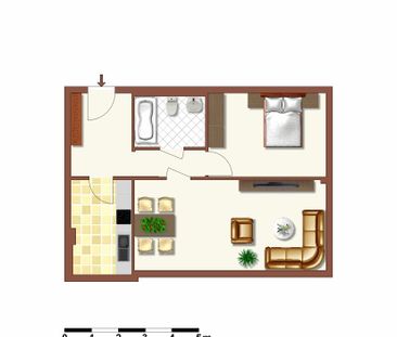 Helle und gerÃ¤umige 2 Raum Wohnung - Photo 6