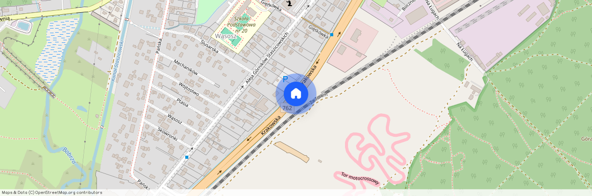 ul. Krakowska, Białogon, Kielce, świętokrzyskie