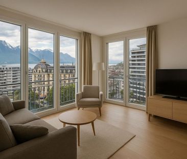 Furnished 3.5p duplex with partial view of the lake - Photo 2