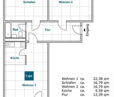 Schöne 3-Zimmerwohnung in oberster Etage - Photo 5