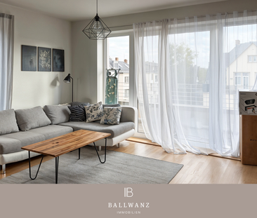 Helle teilmöblierte 3-Zimmer-Wohnung mit großem Balkon - Foto 1