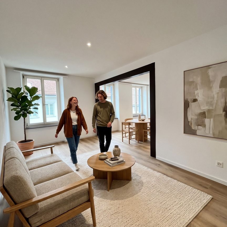 Kernsanierte 3.5-Zi-Wohnung im Zentrum von Frick - Photo 1