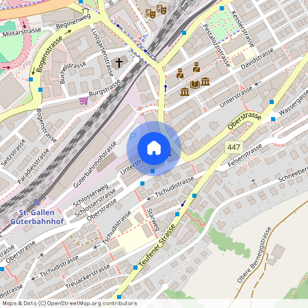 Unterstrasse 53, 9000 St. Gallen, Lageplan