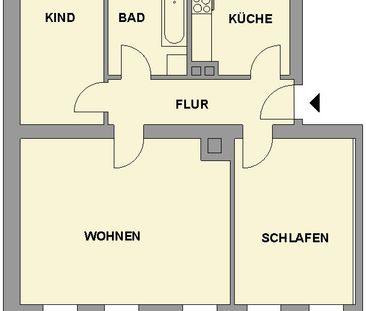 Großzügige 3-Raum-Wohnung mit Tageslichtbad - Photo 6