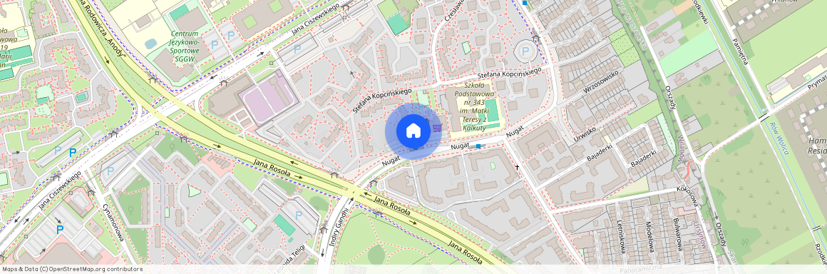 ul. Stefana Kopcińskiego, Ursynów-Centrum, Ursynów, Warszawa, mazowieckie
