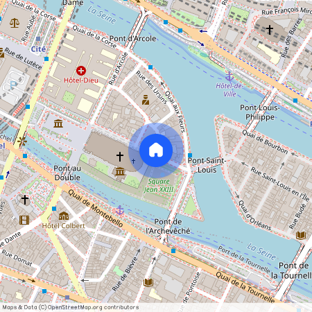 Rue du Cloitre Notre Dame et Rue Chanoinesse 75004 Paris (4e arrondissement)