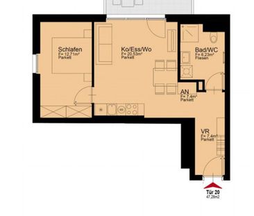 Moderne 2 Zi Wohnung mit Balkon - nahe U1 (provisionsfrei!) - Photo 5