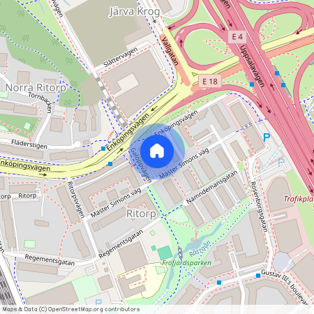 Mäster Simons väg, Solna