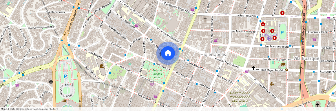Rua Maranhão, 531, Higienópolis, São Paulo, São Paulo, 01240001