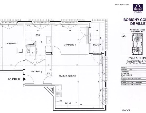 location Appartement T3 DE 65.2m² À BOBIGNY - Photo 1