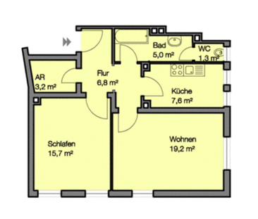 Hell durchflutete 2-Zimmer-Wohnung - Nähe Wöhrder See - Foto 2
