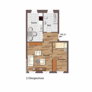 NEU: Gemütliche 2-Raumwohnung im Herzen von Gohlis! - Photo 3