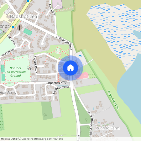 St. Georges Road, Badshot Lea, Farnham, Surrey, GU9