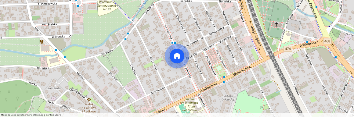 ul. Wrocławska, Orłowo, Gdynia, pomorskie